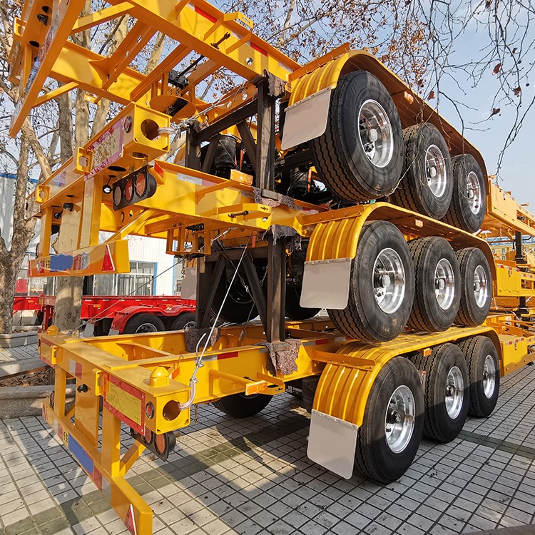 Three Container Chassis Buy 40ft 3 Axle Container Chassis Online - 40ft 3 Axle Container ...
